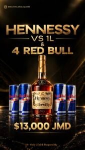 Hennessy vs 1L + 4 Red Bulls for sale ! Cheapest deal out right now!